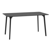 Maya Rectangle Table 55 inch Black ISP690-BLA - Dining Tables
