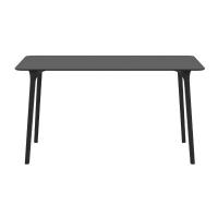 Maya Rectangle Table 55 inch Black ISP690-BLA - 1