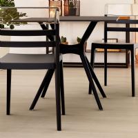 Air Square Dining Table 31 inch Black ISP700-BLA - 4