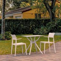 Plus Dining Set with 2 Arm Chairs White ISP7004S-WHI