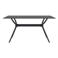 Air Rectangle Dining Table 55 inch Black ISP705-BLA - 1