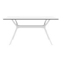 Air Rectangle Dining Table 55 inch White ISP705-WHI - 1