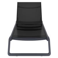 Tropic Sling Chaise Lounge Dark Gray Frame Black Sling ISP708-DGR-BLA - 3
