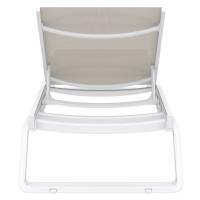 Tropic Sling Chaise Lounge White Frame Taupe Sling ISP708-WHI-DVR - 4