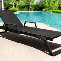 Tropic Arm Sling Chaise Lounge Black ISP708A-BLA-BLA - 7