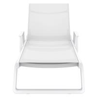Tropic Arm Sling Chaise Lounge White ISP708A-WHI-WHI - 3