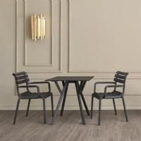 Max Square Table 27.5 inch Black ISP742-BLA - 3