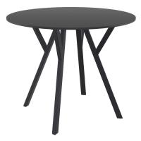 Max Round Table 35 inch Black ISP744-BLA