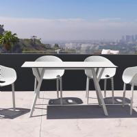 Max Rectangle Table 55 inch White ISP746-WHI - 4