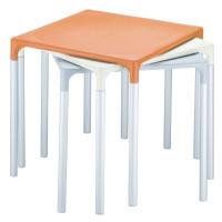 Mango Alu Square Outdoor Dining Table 28 inch Orange ISP758-ORA - 3