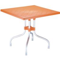 Forza Square Folding Table 31 inch - Orange ISP770-ORA