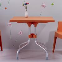 Forza Square Folding Table 31 inch - Orange ISP770-ORA - 1