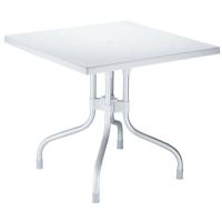 Forza Square Folding Table 31 inch - Silver Gray ISP770-SIL