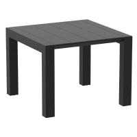 Vegas Patio Dining Table Extendable from 39 to 55 inch Black ISP772-BLA