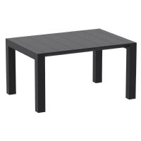 Vegas Patio Dining Table Extendable from 39 to 55 inch Black ISP772-BLA - 4