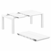 Vegas Outdoor Dining Table Extendable from 39 to 55 inch White ISP772-WH - 3