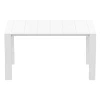 Vegas Outdoor Dining Table Extendable from 39 to 55 inch White ISP772-WH - 5