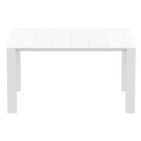 Vegas Patio Dining Table Extendable from 39 to 55 inch White ISP772-WHI - 5