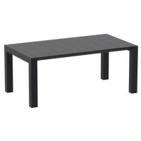 Vegas Patio Dining Table Extendable from 70 to 86 inch Black ISP774-BLA