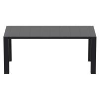 Vegas Patio Dining Table Extendable from 70 to 86 inch Black ISP774-BLA - 1