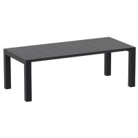 Vegas Patio Dining Table Extendable from 70 to 86 inch Black ISP774-BLA - 4
