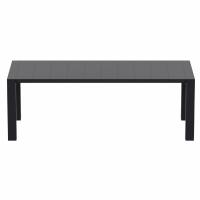 Vegas Patio Dining Table Extendable from 70 to 86 inch Black ISP774-BLA - 5