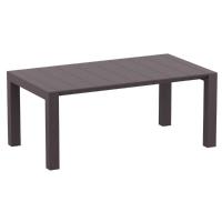Vegas Outdoor Dining Table Extendable from 70 to 86 inch Brown ISP774-BR