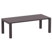 Vegas Outdoor Dining Table Extendable from 70 to 86 inch Brown ISP774-BR - 4