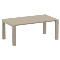 Vegas Patio Dining Table Extendable from 70 to 86 inch Taupe ISP774-DVR