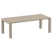 Vegas Patio Dining Table Extendable from 70 to 86 inch Taupe ISP774-DVR - 4