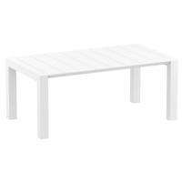 Vegas Outdoor Dining Table Extendable from 70 to 86 inch White ISP774-WH