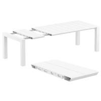 Vegas Outdoor Dining Table Extendable from 70 to 86 inch White ISP774-WH - 3