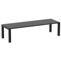 Vegas Patio Dining Table Extendable from 102 to 118 inch Black ISP776-BLA - 4