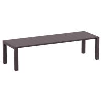 Vegas Outdoor Dining Table Extendable from 102 to 118 inch Brown ISP776-BR - 4