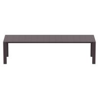 Vegas Outdoor Dining Table Extendable from 102 to 118 inch Brown ISP776-BR - 5