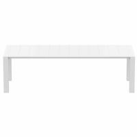 Vegas Outdoor Dining Table Extendable from 102 to 118 inch White ISP776-WH - 1