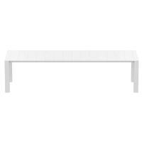 Vegas Outdoor Dining Table Extendable from 102 to 118 inch White ISP776-WH - 5