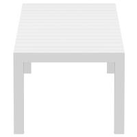 Vegas Outdoor Dining Table Extendable from 102 to 118 inch White ISP776-WH - 6