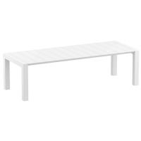 Vegas Patio Dining Table Extendable from 102 to 118 inch White ISP776-WHI