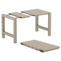 Vegas Maya 5 pc Bar Set with 39 inch to 55 inch Extendable Taupe ISP7823S-DVR - 4