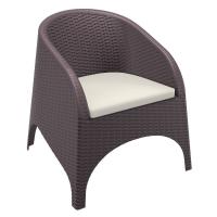 Aruba Wickerlook Chair Brown ISP804-BR - 5