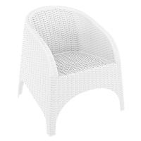 Aruba Wickerlook Chair White ISP804-WH