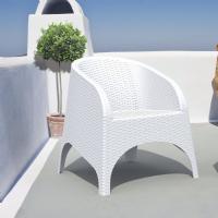 Aruba Wickerlook Chair White ISP804-WH - 6