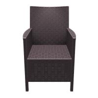 California Wickerlook Chair Brown ISP806-BR - 3