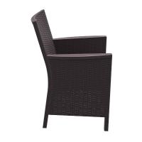 California Wickerlook Chair Brown ISP806-BR - 4