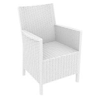 California Wickerlook Chair White ISP806-WH - 1