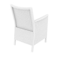 California Wickerlook Chair White ISP806-WH - 2