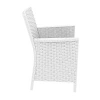 California Wickerlook Chair White ISP806-WH - 4