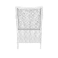California Wickerlook Chair White ISP806-WH - 5