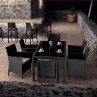 California Wickerlook Resin Patio Dining Set 7 Piece Rattan Gray ISP8063S-DG